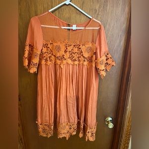 CY Orange Blouse with flowers